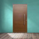 Porta Lambril com Puxador Linha Roma 210x90 Amadeirada Lado Esquerdo Porta Lambril com Puxador Linha Roma 210x90 Amadeirada Lado Esquerdo