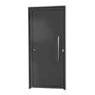 Porta Lambril com Puxador Super 25 210cm x 80cm Brimak Abertura Direita Cinza Porta Lambril com Puxador Super 25 210cm x 80cm Brimak Abertura Direita Cinza