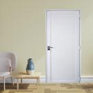 Porta Lambril de Alumínio 210 X 100cm com Maçaneta Premium Linha 30 Lado Direito Esquadrias Bergamo