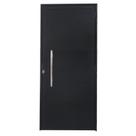 Porta Lambril de Alumínio 210 X 80cm com Puxador Linha Veneza Esquadrias Bergamo Abertura Direita