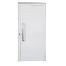 Porta Lambril de Alumínio 210 X 80cm com Puxador Linha Veneza Esquadrias Bergamo Abertura Esquerda