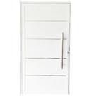 Porta Lambril de Alumínio Branco 2.10 X 0.90 x 0.045 com Puxador e Friso