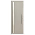 Porta Lambril de Alumínio Branco com Visor e Puxador Hale Esquadrias - Lado Esquerdo - 2.10 (A) X 1.00 (L)