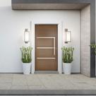 Porta Lambril Pivotante com Puxador e Friso 220x100 Cm Abertura Direita