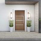 Porta Lambril Pivotante com Puxador e Friso 220x120cm Topsul Esquadrisul Abertura Direita