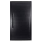 Porta Lambril Pivotante com Puxador Topsul 220x90cm Esquadrisul Abertura Direita Preto