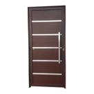 Porta Lambril Premium com Puxador Super 25 210cm x 90cm Brimak Abertura Direita Corten Porta Lambril Premium com Puxador Super 25 210cm x 90cm Brimak Abertura Direita Corten
