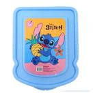 Porta Lanche Sanduicheira Stitch Disney Infantil Rosa ou Azul Porta Frios Porta Frutas Pão Merenda- Plasduran