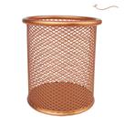 Porta Lapis Caneta Aramado Redondo Rose Gold 10cm