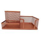 Porta Lapís Caneta Clips Lembrete Aramado Rose Gold 3 Div GV Office