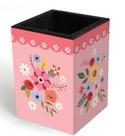 Porta-lápis Fina Ideia Buquê 7x7x10cm em MDF