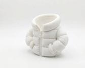 Porta Lápis Formato Casaco Cor Branco Mesa Divertido Premium Porta Lápis Formato Casaco Cor Branco Mesa Divertido Premium