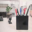 Porta lapis organizador modular black piano maxcril