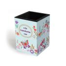 Porta lapis Treco Borboletas no jardim Fina Ideia