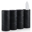 Porta lenços para carro SINGARO, kit com 4, 200 lenços, preto