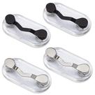 Porta Lentes Magnético 4 Unidades Readerest Negro y Acero Inoxidable