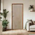 Porta Lisa Mescla 210x70 Batente 09 CM Fechadura Comum Interna Rodam Abertura Direita