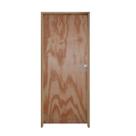Porta Lisa Mescla Batente Ecológico 09 CM Fechadura Modena Externa Cromada 72 X 2.10 Esquerdo - Hal
