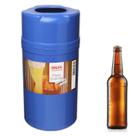 Porta Litro Cerveja 1 LT Parede Dupla Azul