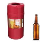 Porta Litro Cerveja 1 LT Parede Dupla Vermelho