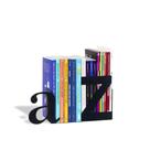 Porta Livros AZ Preto em Aço de 15,5x29x8cm - Geguton