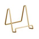 Porta-livros/suporte TRIPAR, pacote com 2, 8 cm, metal pintado a ouro, quadrado
