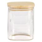 Porta Mantimento CrystalSquare 800ml com Tampa em Bambu