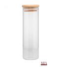 Porta Mantimento de Vidro Borossilicato com Tampa de Bambu 210ml Porta Mantimento de Vidro Borossilicato com Tampa de Bambu 210ml