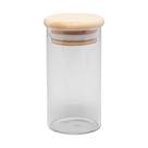 Porta Mantimento de Vidro com Tampa de Bambu 120ml