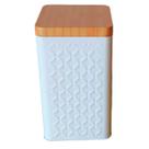 Porta Mantimento Decoração Café e Açucar Tampa Bambu Cozinha