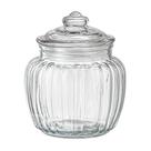 Porta mantimento em vidro com tampa hermetica 575ml D8.4xA13cm