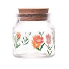 Porta Mantimento Lyor Flora de Vidro com Rolha 140ml