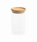 Porta mantimento redondo em vidro borossilicato com tampa empilhavel em bambu 150ml Porta mantimento redondo em vidro borossilicato com tampa empilhavel em bambu 150ml