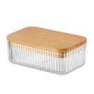 Porta Mantimento Retangular com Tampa em Madeira 500ml 29381- Dynasty