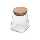 Porta Mantimento Wolff De Vidro Com Tampa De Bambu 350ml