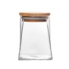 Porta Mantimento Wolff de Vidro com Tampa de Bambu 350ml