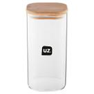 Porta Mantimentos 1,5L UZ Vidro Quadrado UZ7077-TR