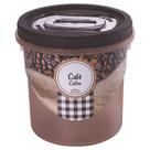 Porta mantimentos com tampa rosca café 1,8 litros Plasutil ref. 6399