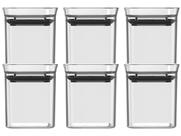 Porta-Mantimentos de Plástico Hermético Retangular 150ml Ou Block Porta-Mantimentos de Plástico Hermético Retangular 150ml Ou Block