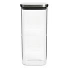 Porta Mantimentos Quadrado com Tampa de Inox (2,1 Litros) Liso Porta Mantimentos Quadrado com Tampa de Inox (2,1 Litros) Liso
