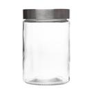 Porta Mantimentos Tampa Prata Visor Acrilíco 1,3600L Vidro Porta Mantimentos Tampa Prata Visor Acrilíco 1,3600L Vidro