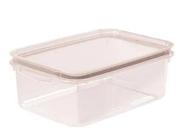 Porta Mantimentos Trava Mais Retangular Cristal 2,6L