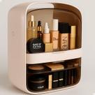 Porta Maquiagem Cosméticos 2 Gavetas Tampa Acrílico Dupla Porta Maquiagem Cosméticos 2 Gavetas Tampa Acrílico Dupla