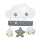 Porta Maternidade Nuvem Chuva de Amor Cinza Quarto Bebê Infantil Unissex Porta Maternidade Nuvem Chuva de Amor Cinza Quarto Bebê Infantil Unissex