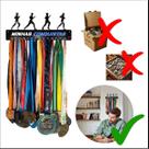Porta Medalha Corrida Running Masculino Para Até50 Medalhas