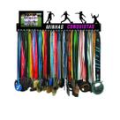 Porta Medalha Futebol Fem Porta Retrato P/ Até 100 Medalhas