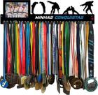 Porta Medalha Judo Masculino com Porta Retrato 61cm Comprimento Porta Medalha Judo Masculino com Porta Retrato 61cm Comprimento