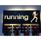 Porta Medalhas com Led Corrida Running Maratona Esportes MDF Porta Medalhas com Led Corrida Running Maratona Esportes MDF