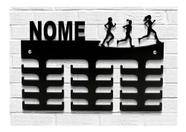 Porta Medalhas Corrida Feminino Mdf 6mm Colorido - Com Nome