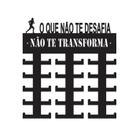 Porta Medalhas Corrida Masculino Mdf 6mm Preto Até 30 Medalhas